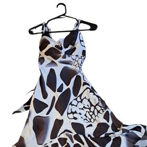 Silk Empire dress print 10